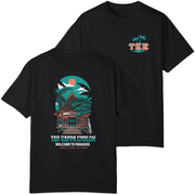Black Tau Kappa Epsilon Graphic T-Shirt | Welcome to Paradise