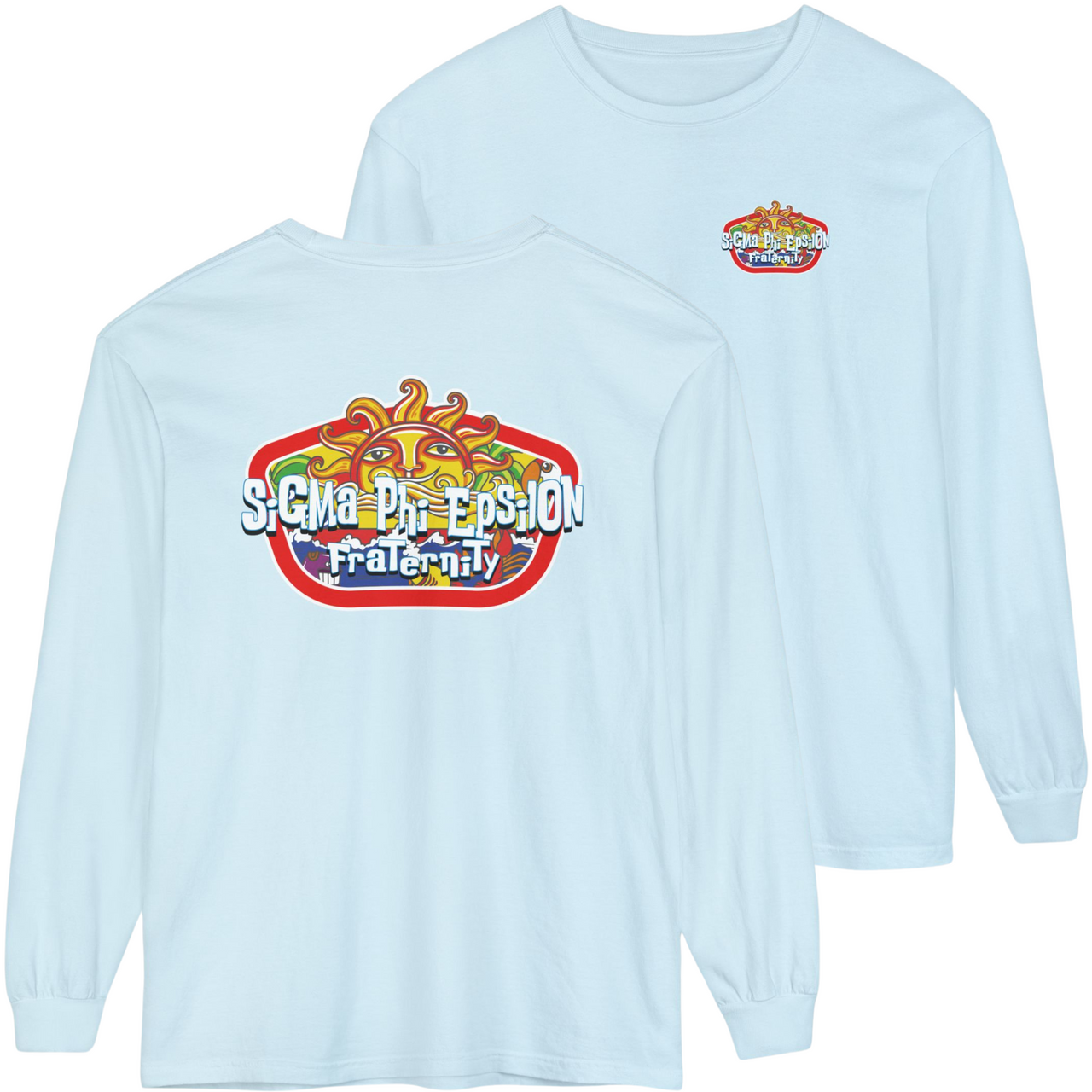 Blue Sigma Phi Epsilon Graphic Long Sleeve | Summer Sol