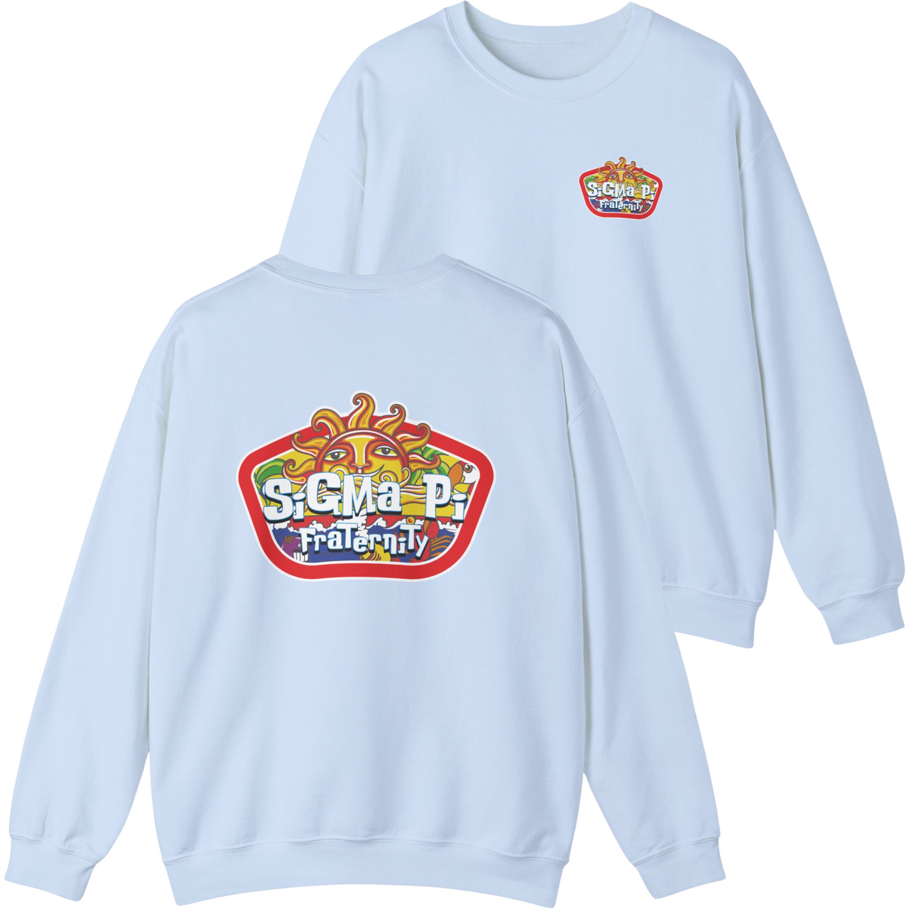 Blue Sigma Pi Graphic Crewneck Sweatshirt | Summer Sol