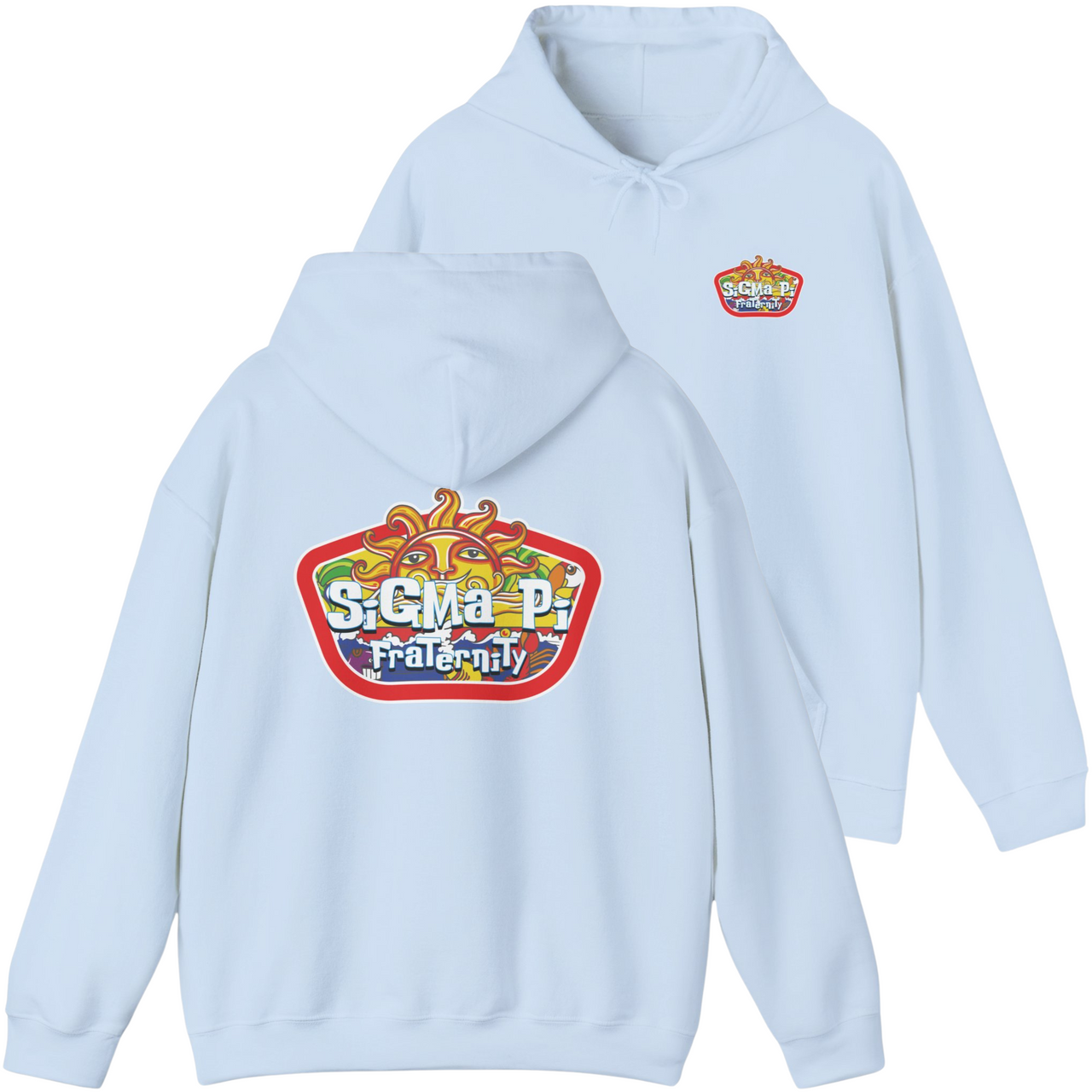 Blue Sigma Pi Graphic Hoodie | Summer Sol