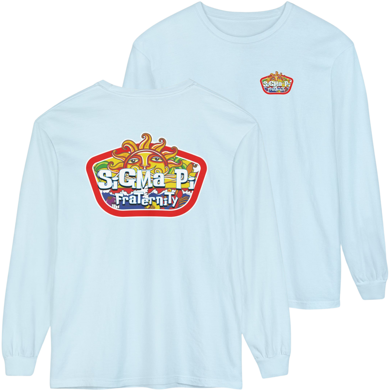 Blue Sigma Pi Graphic Long Sleeve | Summer Sol