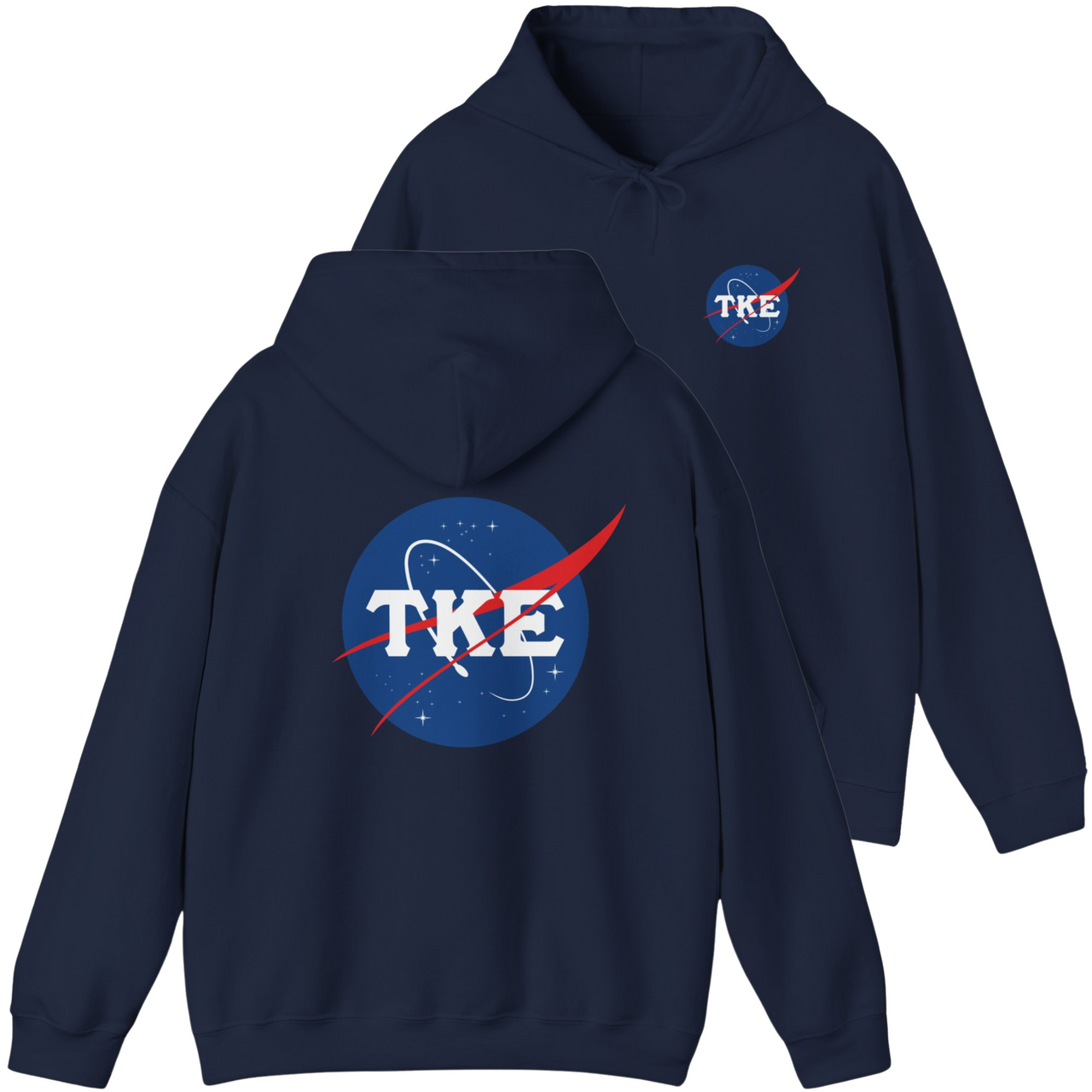 Navy Tau Kappa Epsilon Graphic Hoodie | Nasa 2.0
