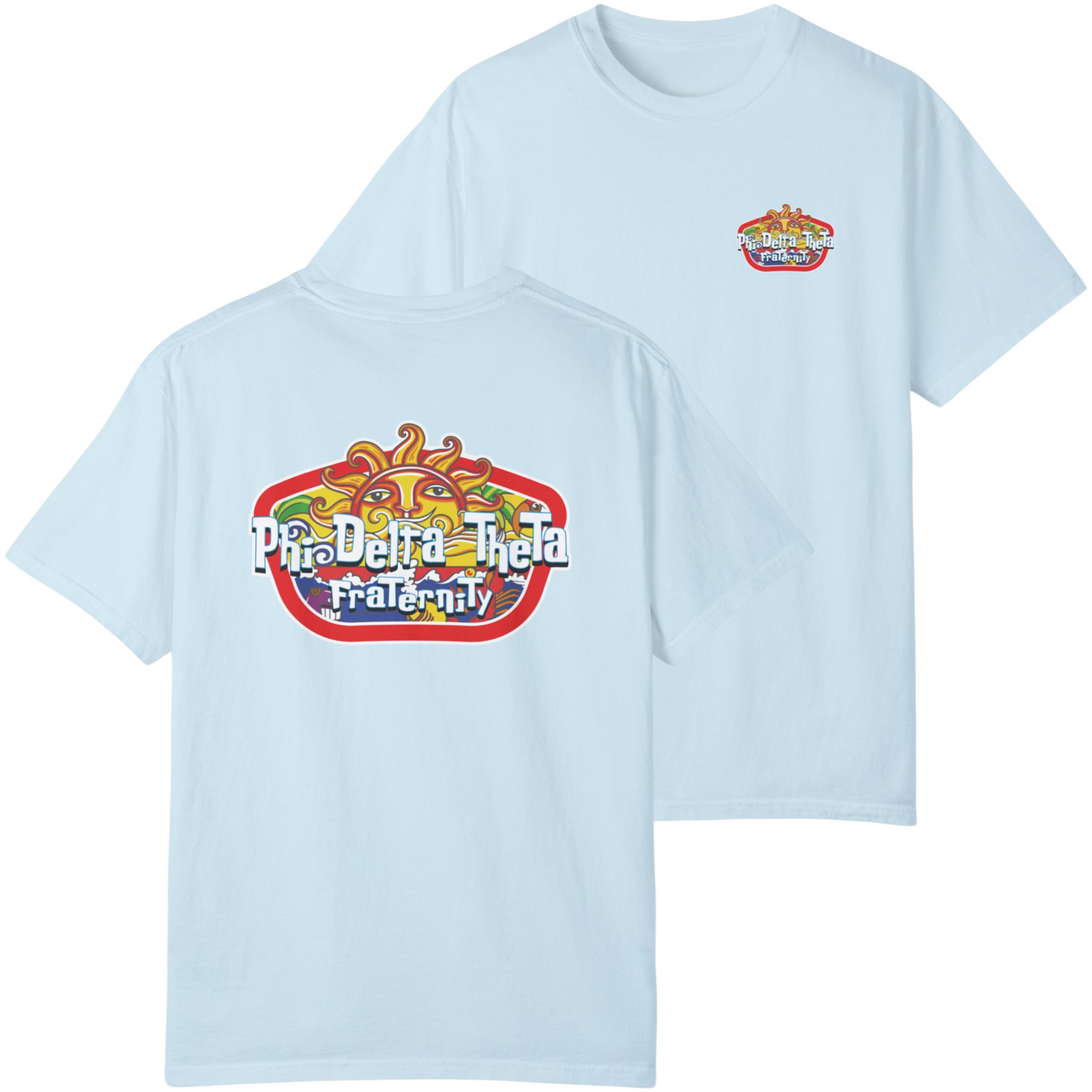 Chambray Phi Delta Theta Graphic T-Shirt | Summer Sol