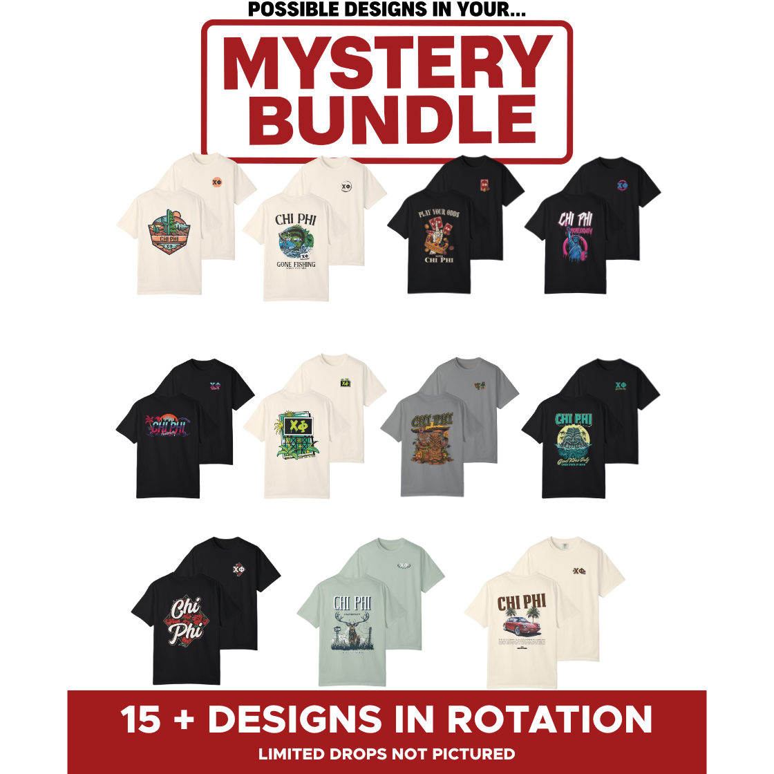 Chi Phi Mystery Bundle – 5 Surprise Items for $65