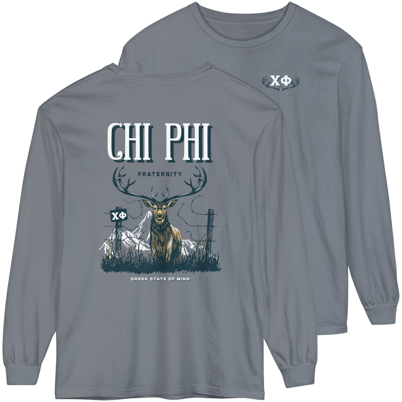 Chi Phi Graphic Long Sleeve | Big Buck
