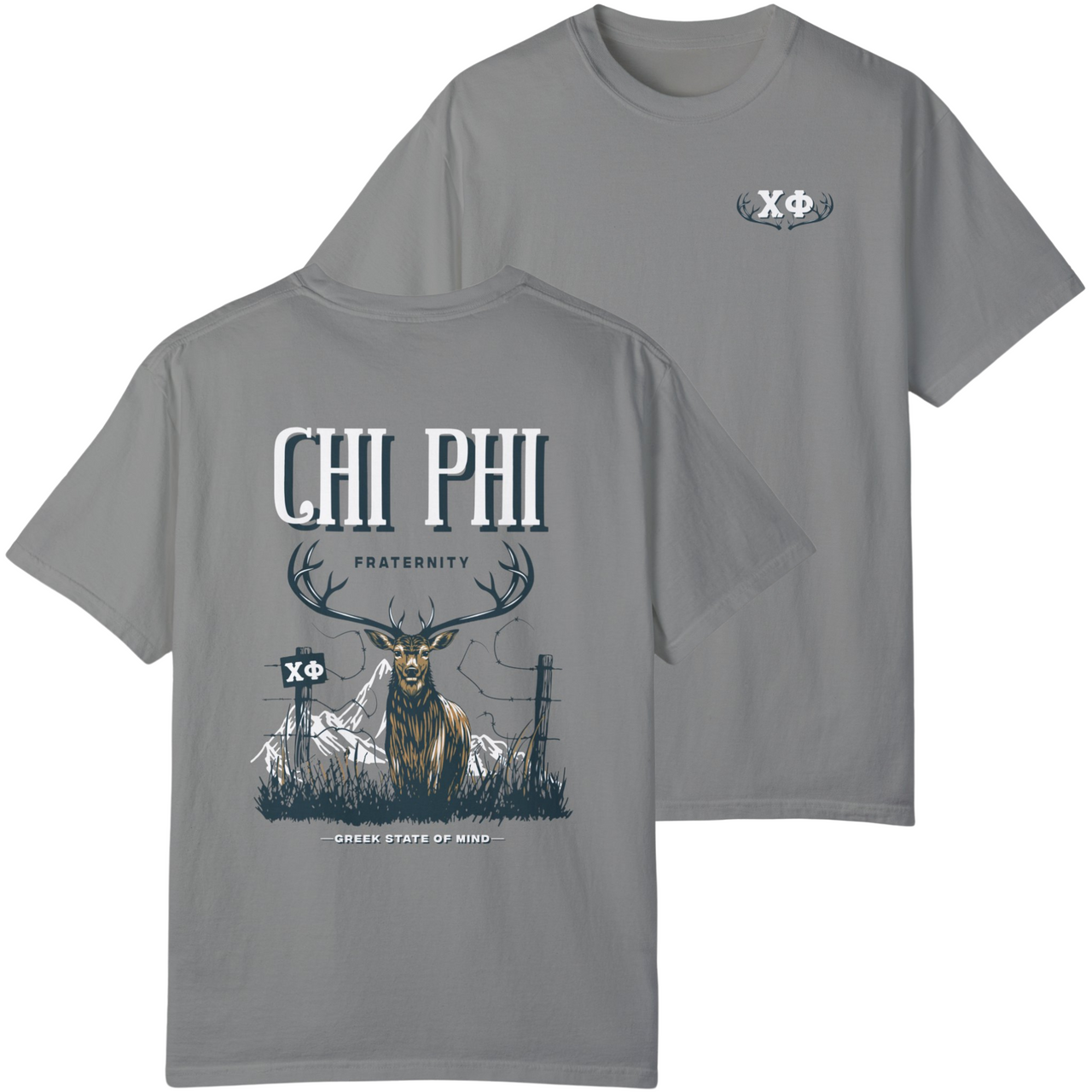 Chi Phi Graphic T-Shirt | Big Buck