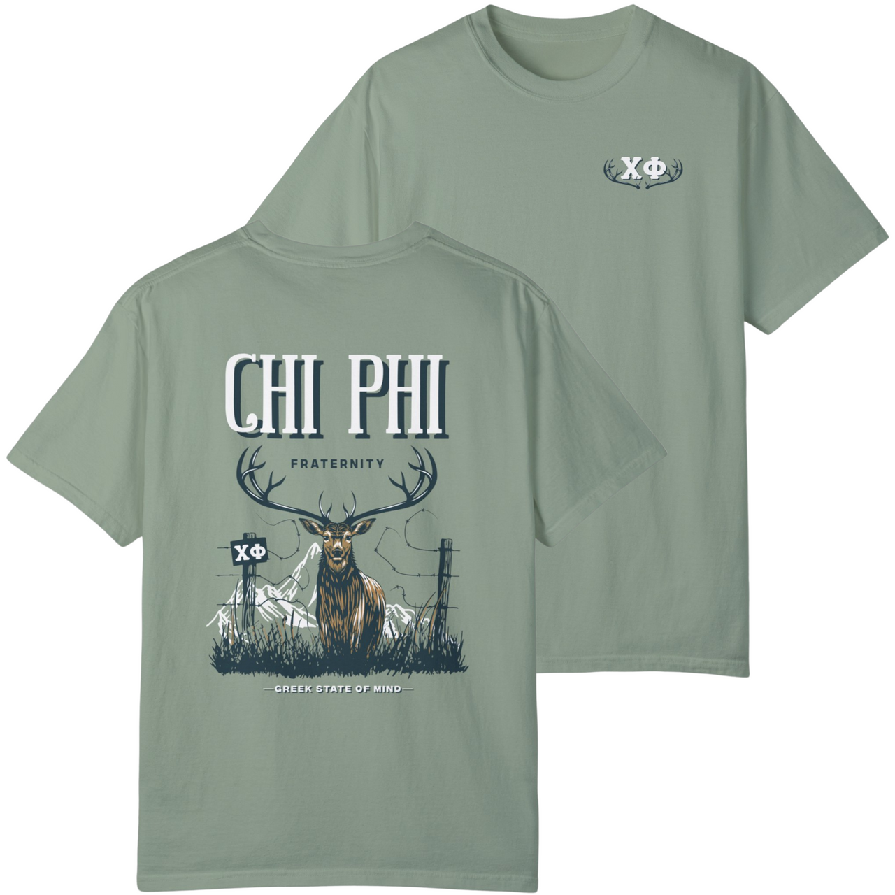 Chi Phi Graphic T-Shirt | Big Buck