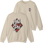 Ivory Chi Psi Graphic Crewneck Sweatshirt | Aloha