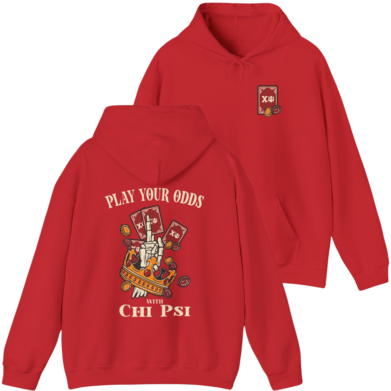 Chi Psi Graphic Hoodie | Play Your Odds