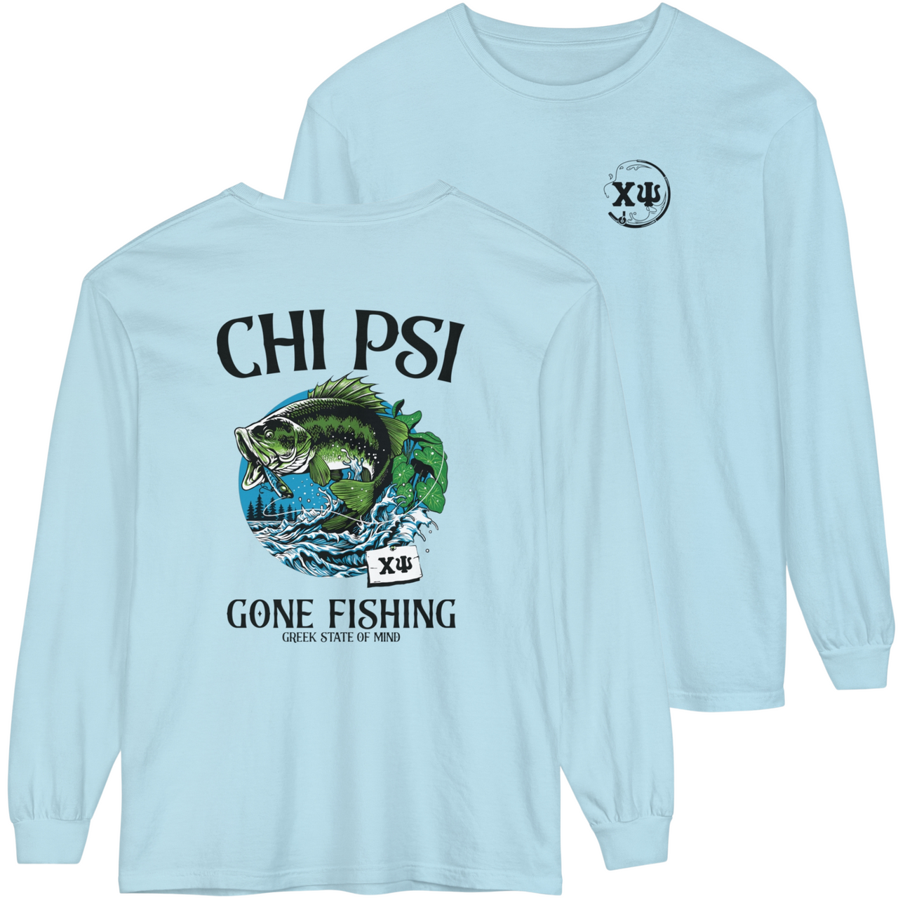 Chi Psi Graphic Long Sleeve | Gone Fishing