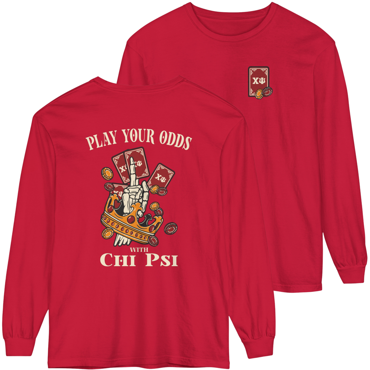Chi Psi Graphic Long Sleeve | Play Your Odds