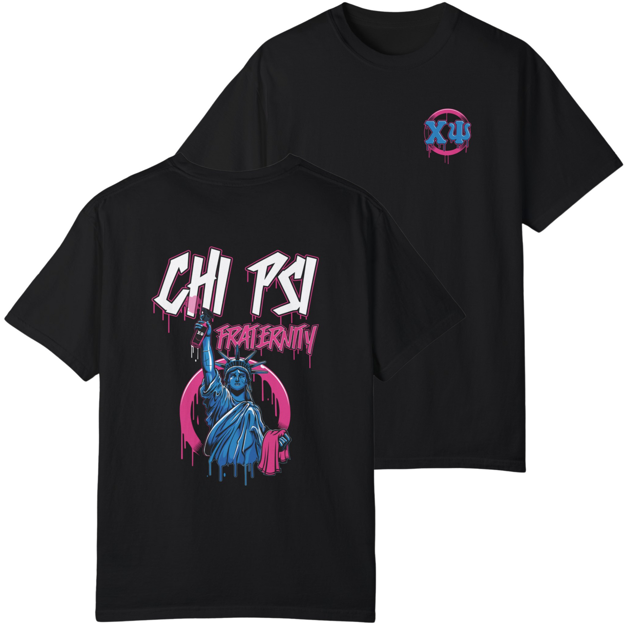 Chi Psi Graphic T-Shirt | Liberty Rebel