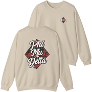 ivory Phi Mu Delta Graphic Crewneck Sweatshirt | Aloha