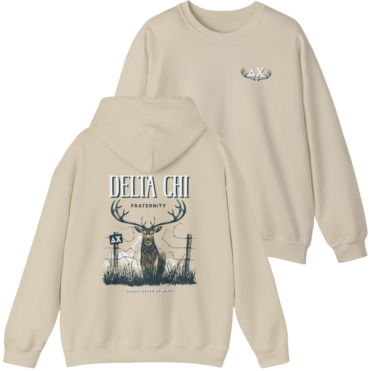 Delta Chi Graphic Hoodie | Big Buck