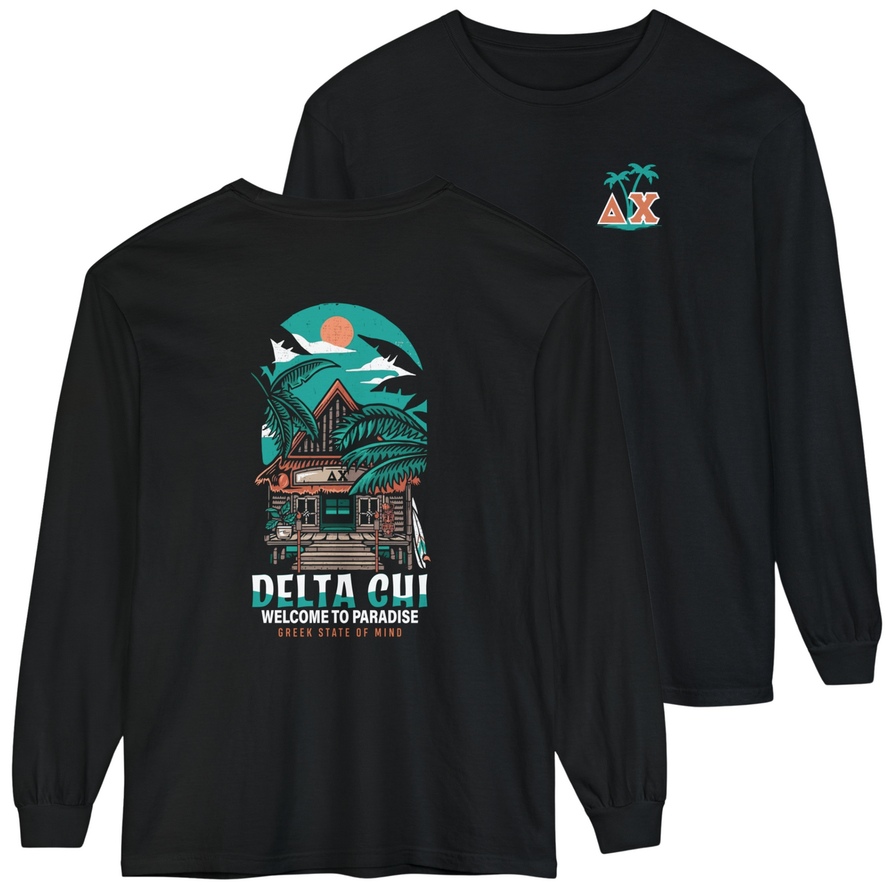 Delta Chi Graphic Long Sleeve | Welcome to Paradise
