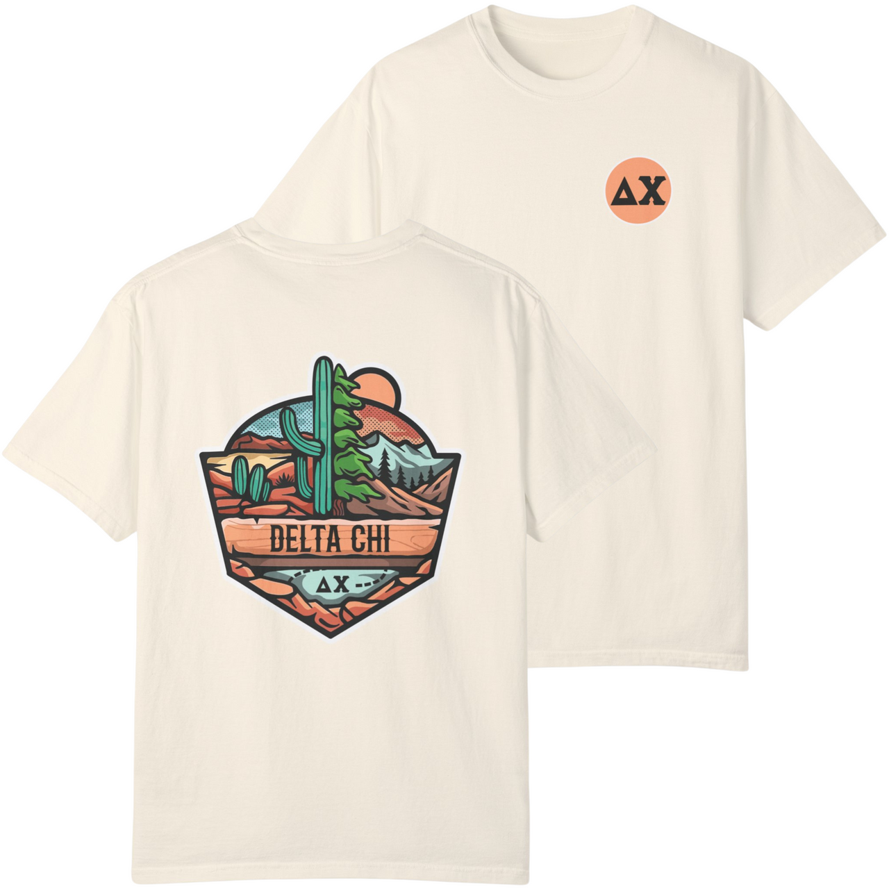 Delta Chi Graphic T-Shirt | Desert Mountains