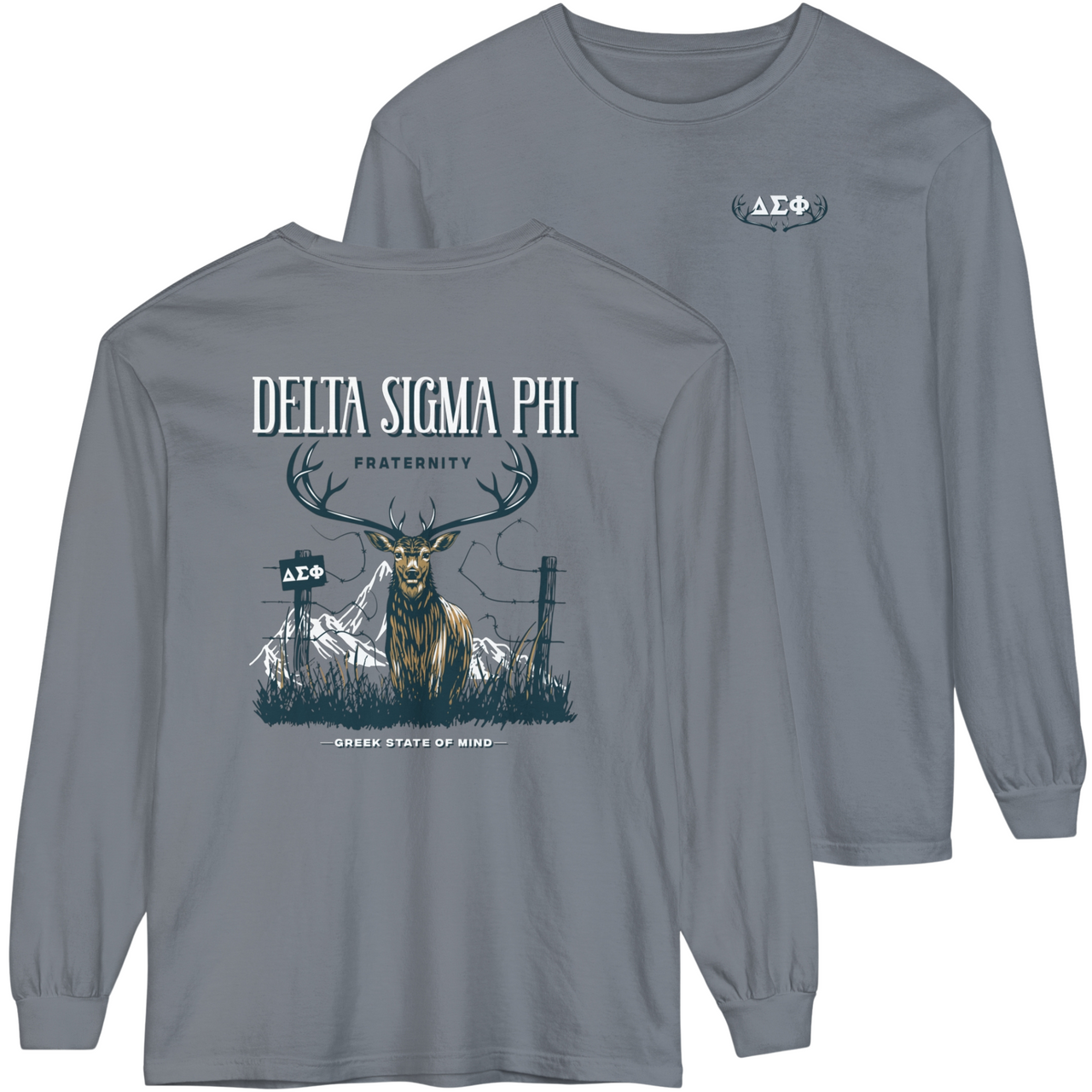 Delta Sigma Phi Graphic Long Sleeve | Big Buck