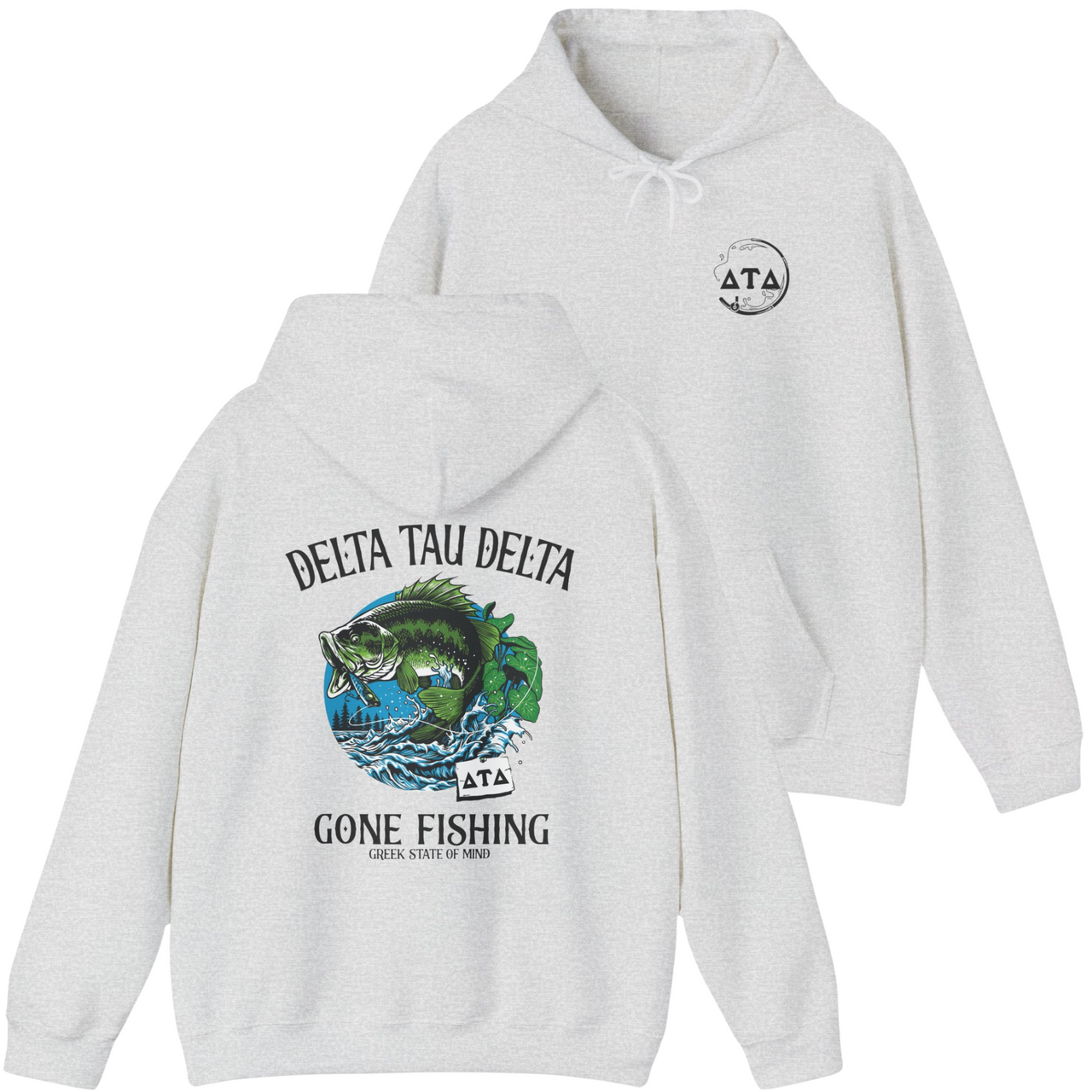 Delta Tau Delta Graphic Hoodie | Gone Fishing