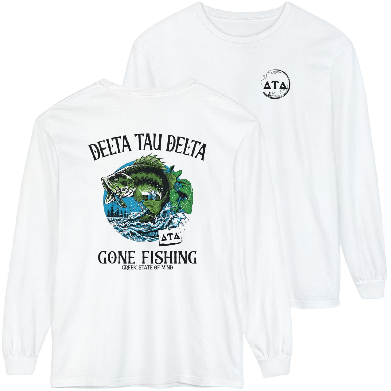 Delta Tau Delta Graphic Long Sleeve | Gone Fishing