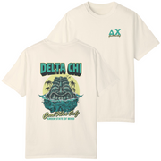 ivory Delta Chi Graphic T-Shirt | Good Vibes Only