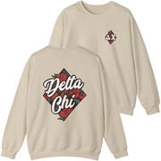 Ivory Delta Chi Graphic Crewneck Sweatshirt | Aloha