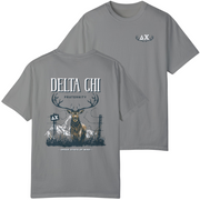 grey Delta Chi Graphic T-Shirt | Big Buck