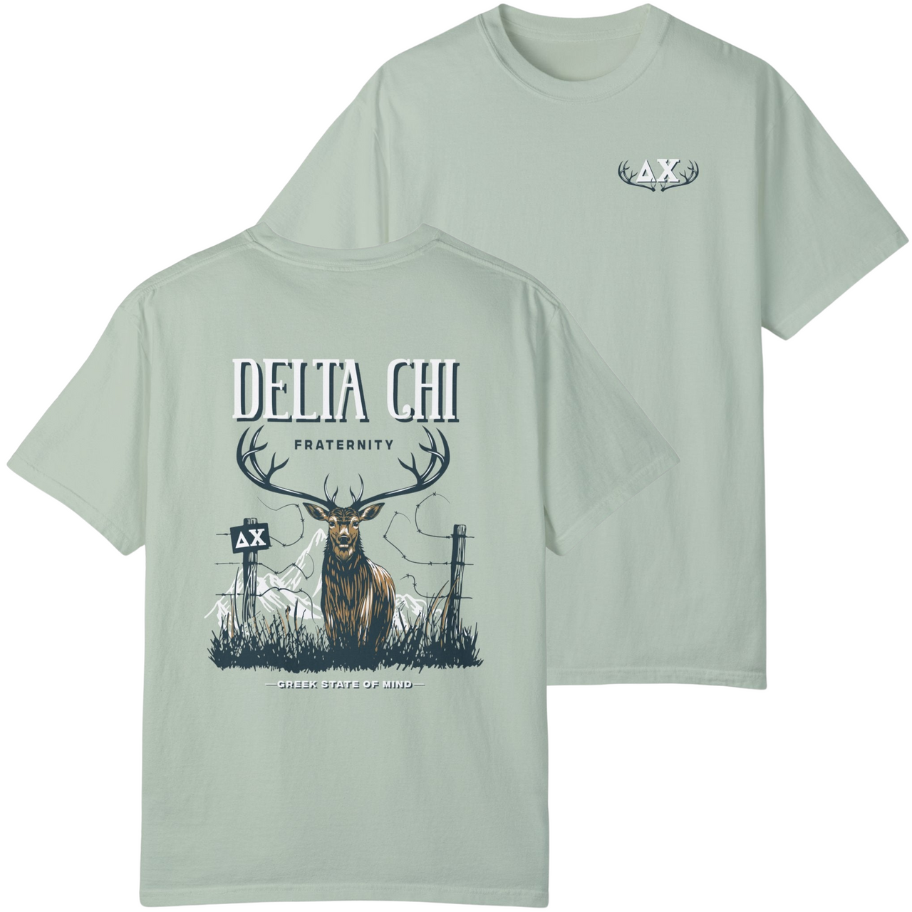 bay Delta Chi Graphic T-Shirt | Big Buck