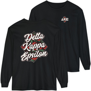 Black Delta Kappa Epsilon Graphic Long Sleeve | Aloha