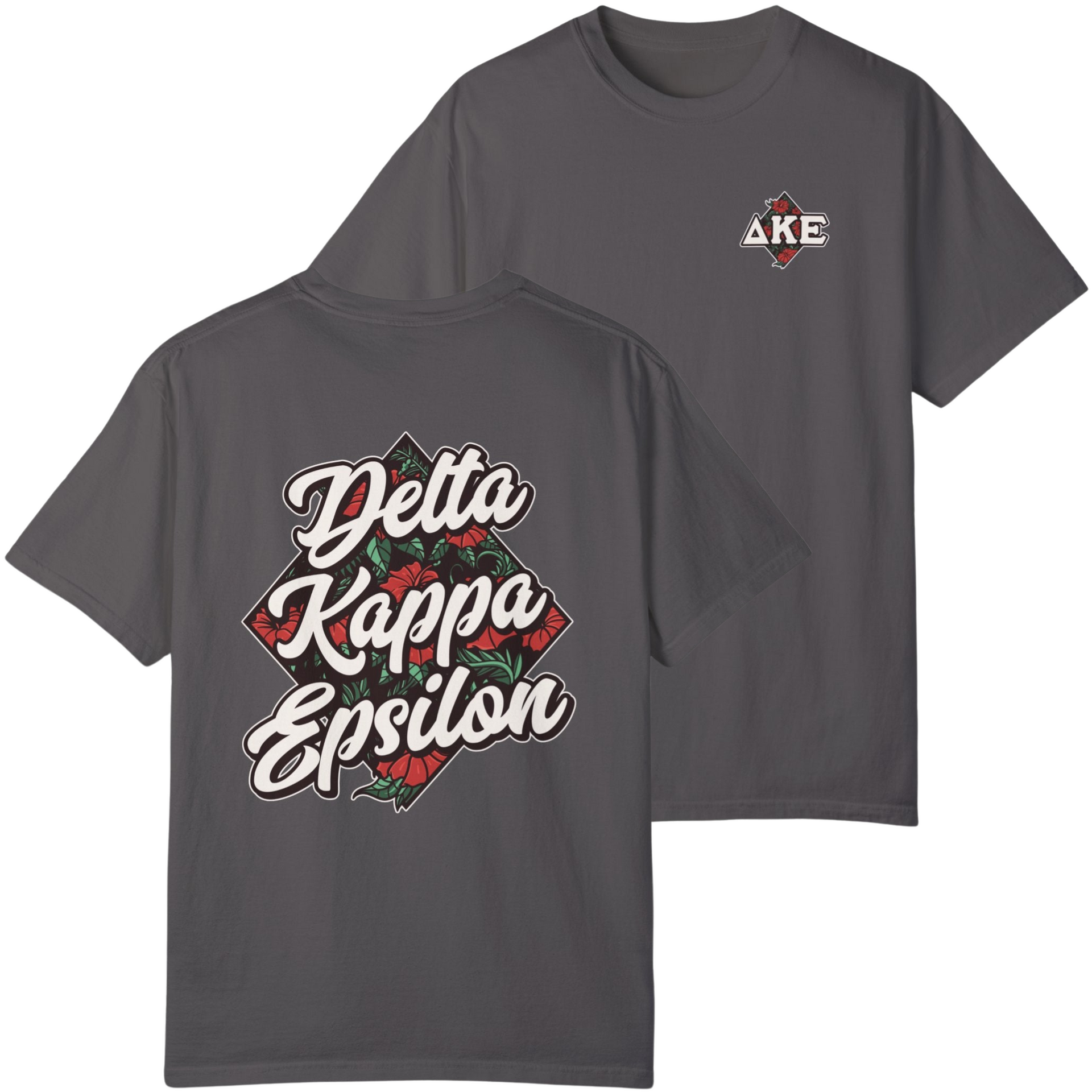 Grey Delta Kappa Epsilon Graphic T-Shirt | Aloha