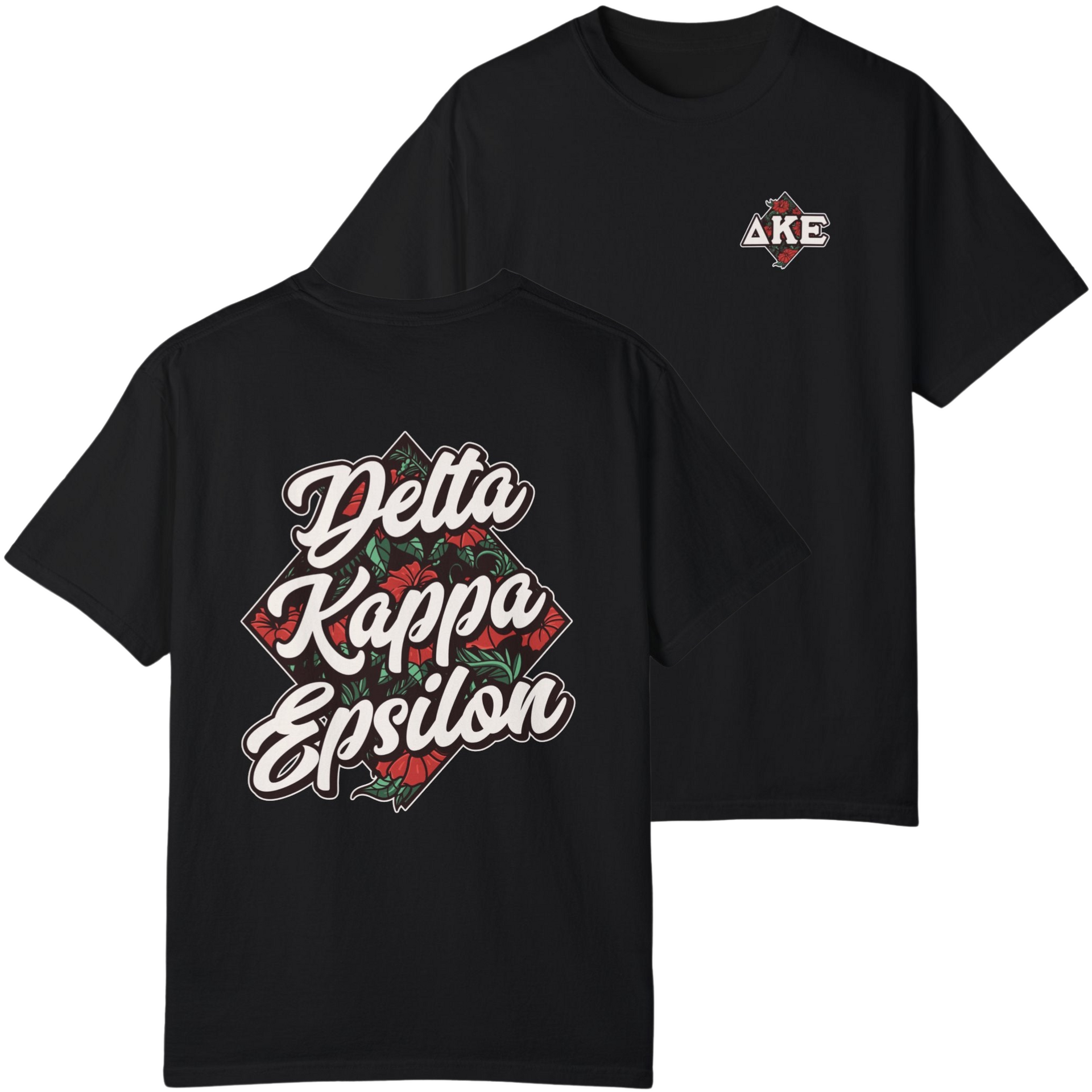 Black Delta Kappa Epsilon Graphic T-Shirt | Aloha