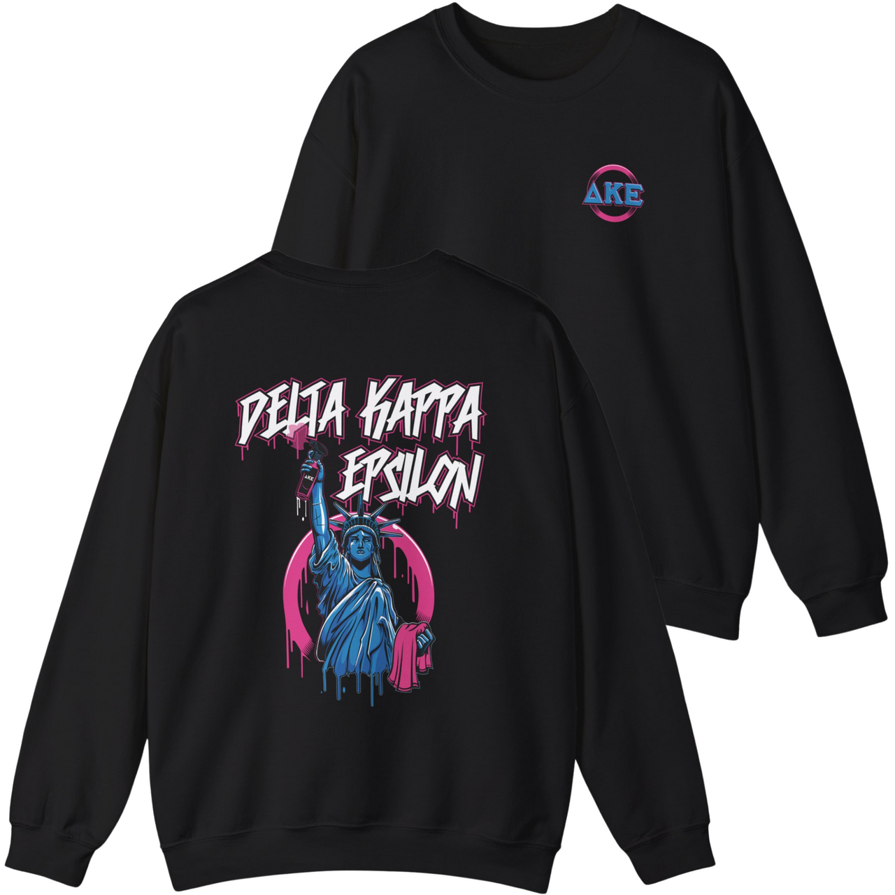 Delta Kappa Epsilon Graphic Crewneck Sweatshirt | Liberty Rebel