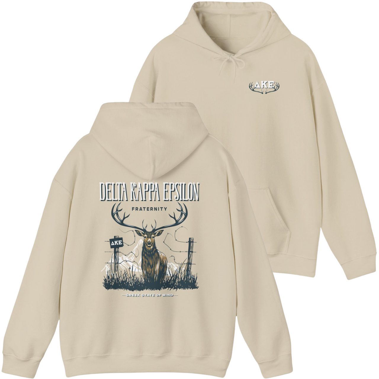 Delta Kappa Epsilon Graphic Hoodie | Big Buck