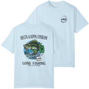 sky blue Delta Kappa Epsilon Graphic T-Shirt | Gone Fishing