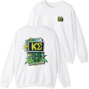 White Delta Kappa Epsilon Graphic Crewneck Sweatshirt