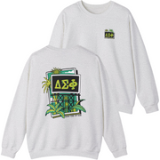 ash Delta Sigma Phi Graphic Crewneck Sweatshirt