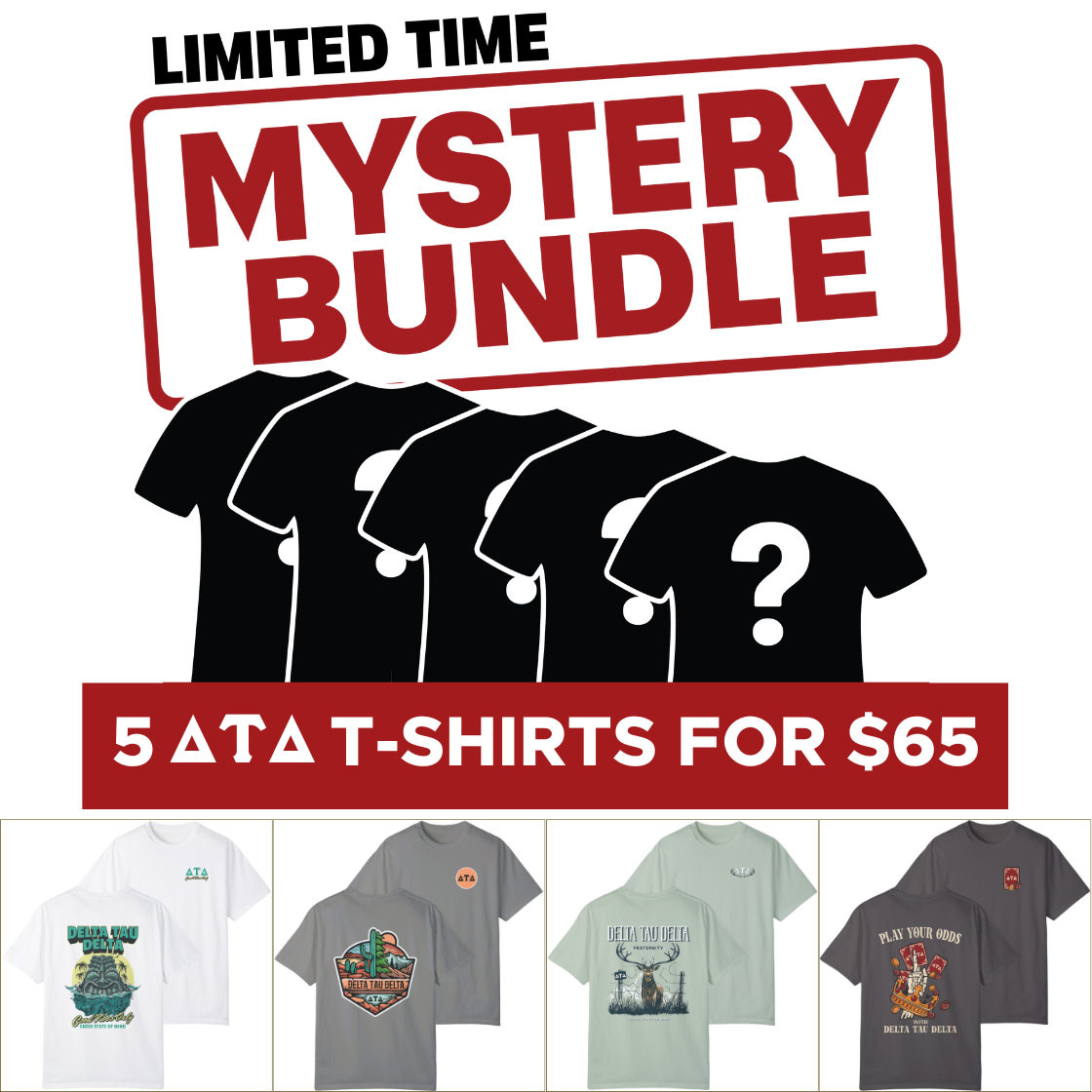 Delta Tau Delta Mystery Bundle – 5 Surprise Items for $65
