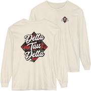 Ivory Delta Tau Delta Graphic Long Sleeve | Aloha