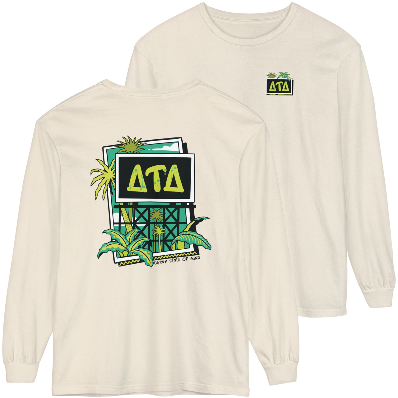 Delta Tau Delta Graphic Long Sleeve | Tropical Billboard