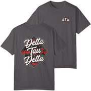 Grey Delta Tau Delta | Aloha Graphic T-Shirt