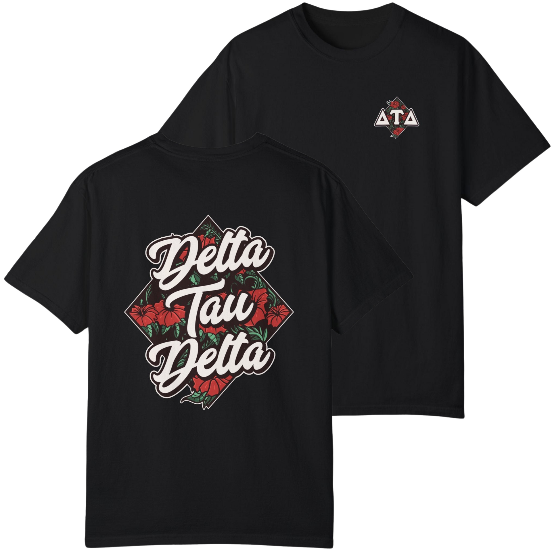 Black Delta Tau Delta | Aloha Graphic T-Shirt