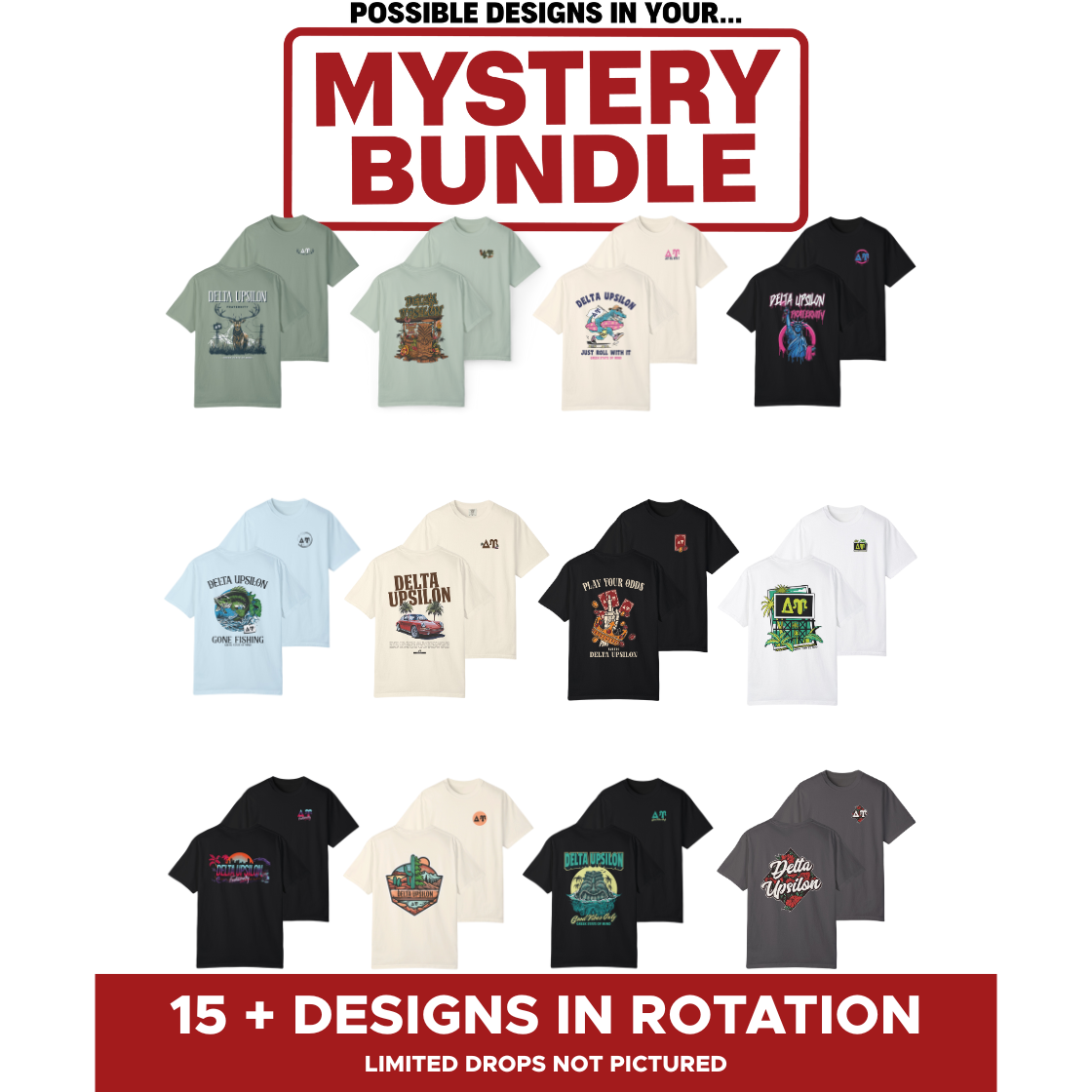 Delta Upsilon Mystery Bundle – 5 Surprise Items for $65