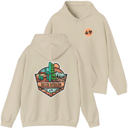 ivory Delta Upsilon Graphic Hoodie | Desert Mountains