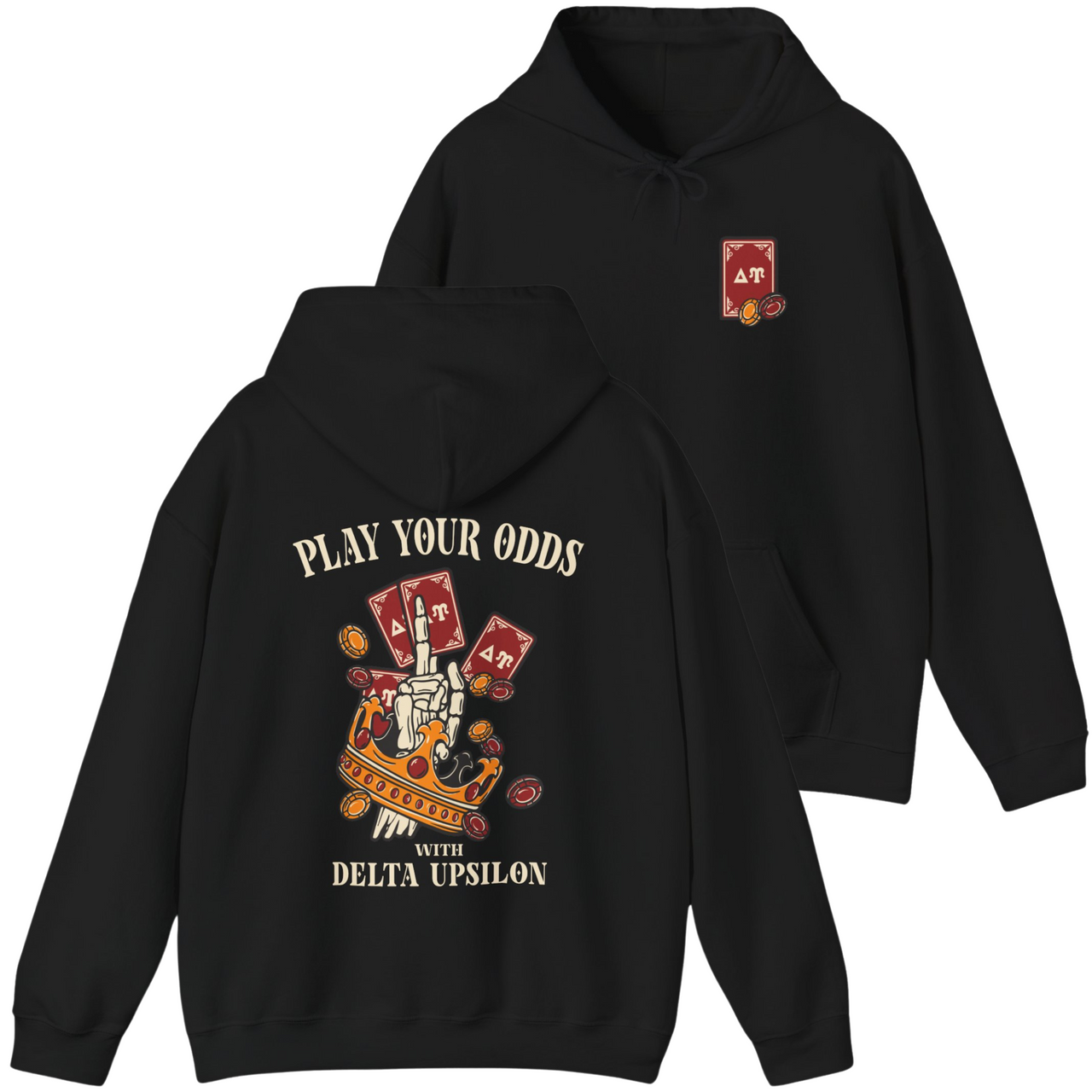 Delta Upsilon Graphic Hoodie | Play Your Odds