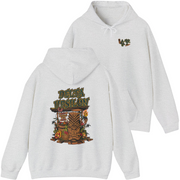 grey Delta Upsilon Graphic Hoodie | Tiki Time