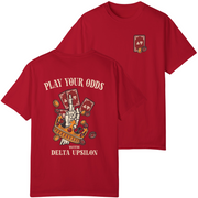 red Delta Upsilon Graphic T-Shirt | Play Your Odds