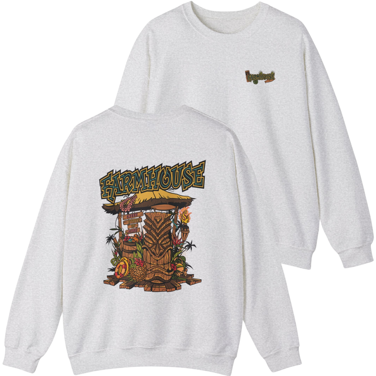 FarmHouse Graphic Crewneck Sweatshirt | Tiki Time