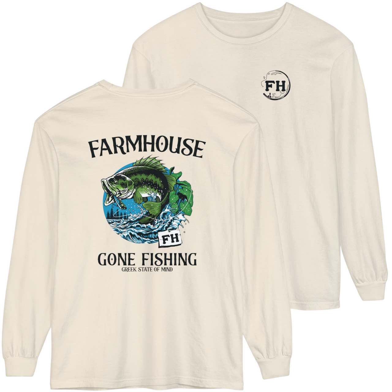 FarmHouse Graphic Long Sleeve | Gone Fishing