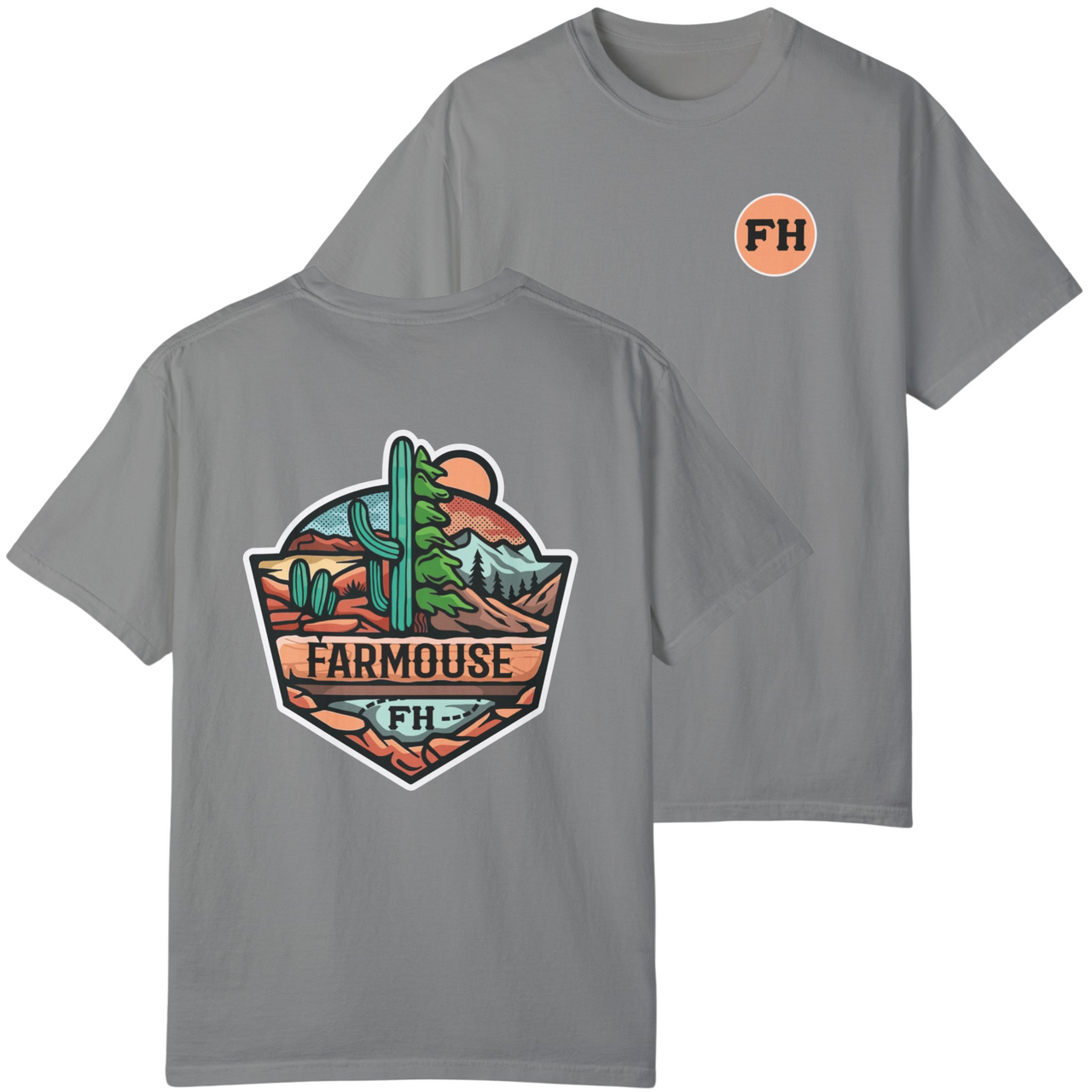 FarmHouse Graphic T-Shirt | Desert Mountains