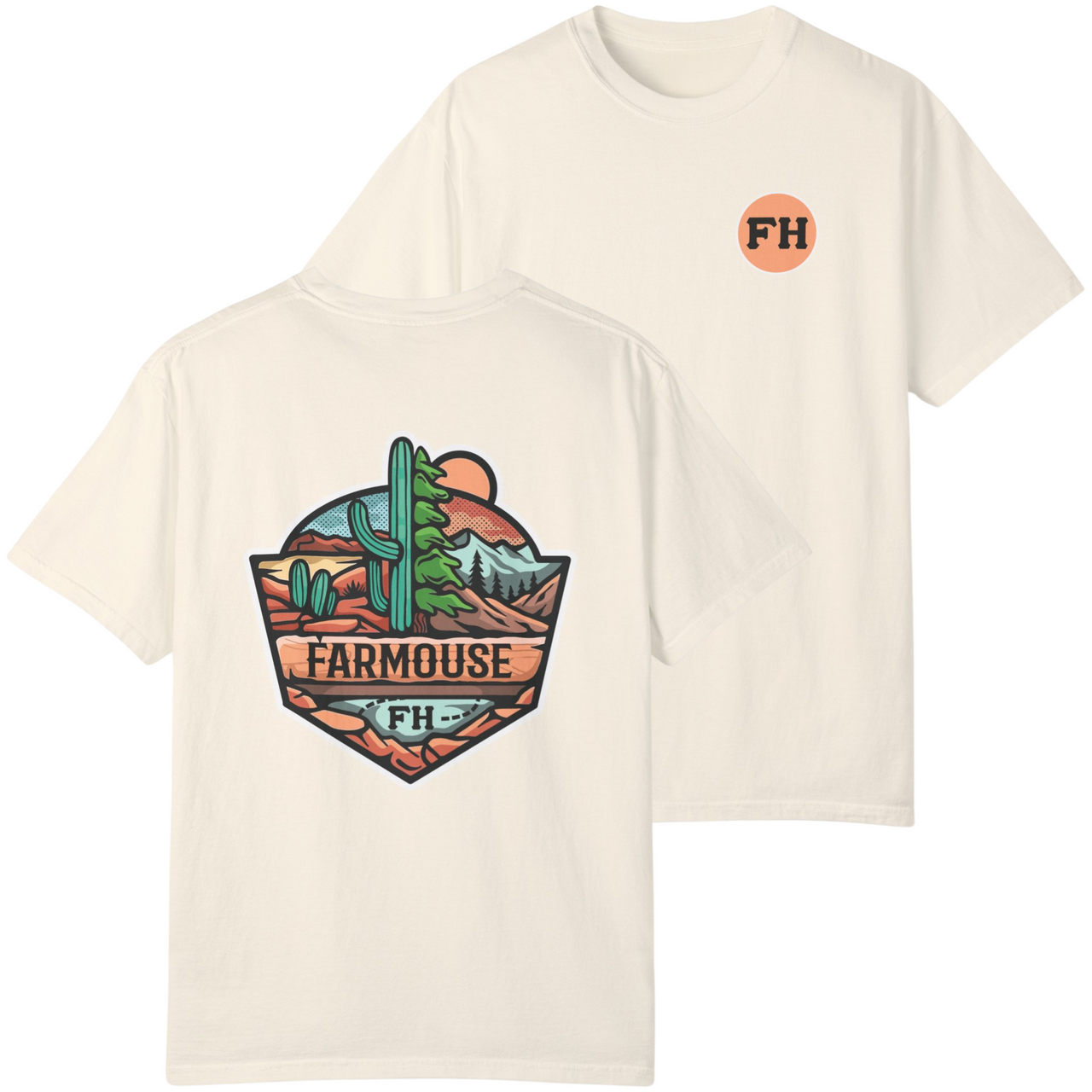 FarmHouse Graphic T-Shirt | Desert Mountains