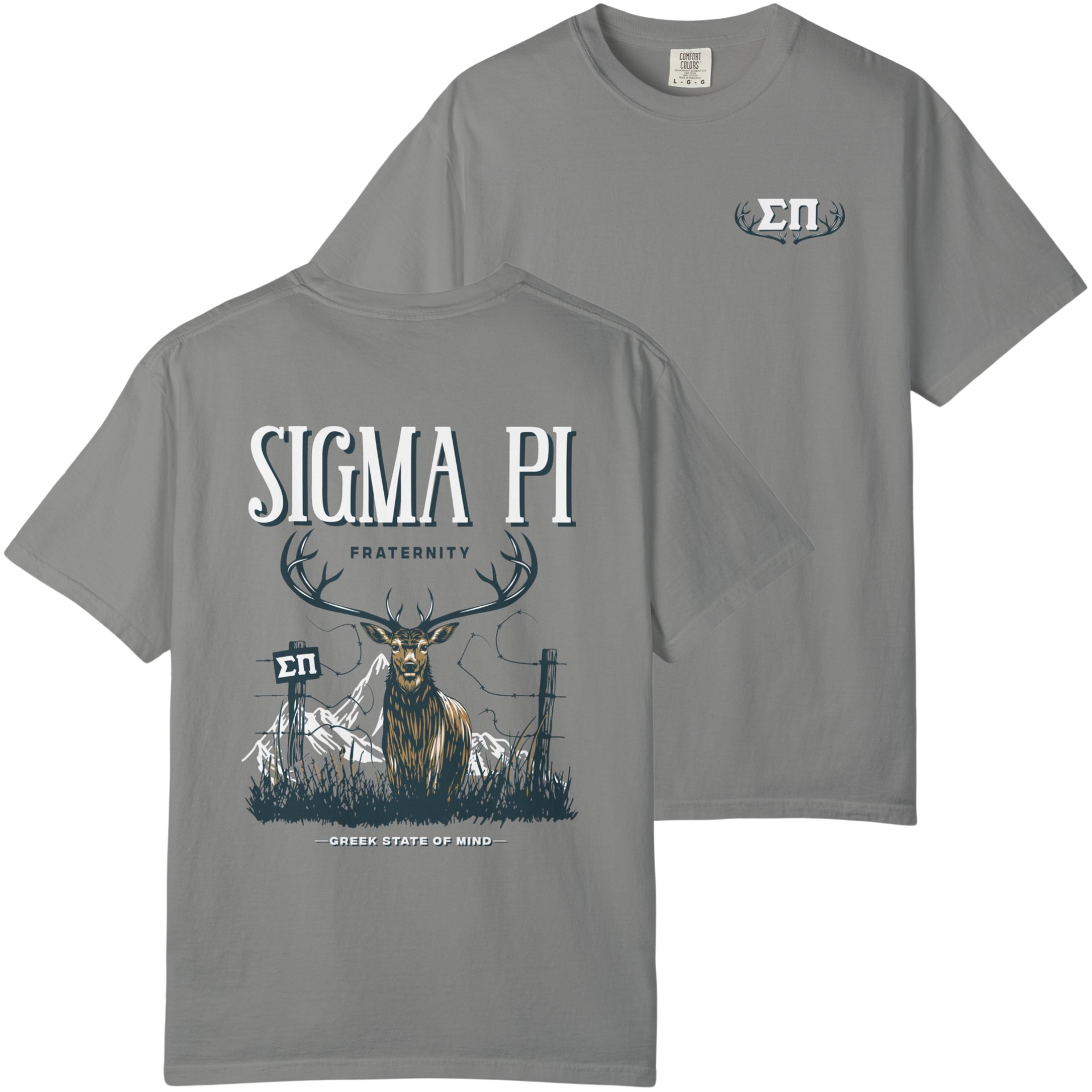 Granite Sigma Pi Graphic T-Shirt | Big Buck